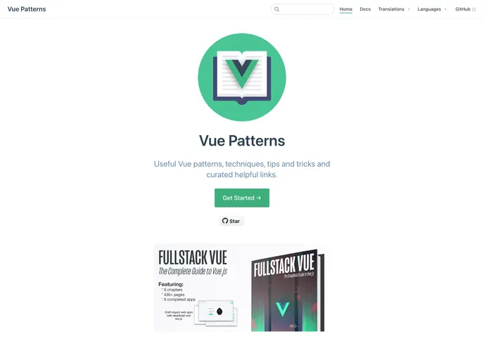 Vue Patterns screenshot