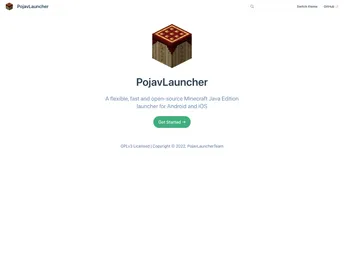 Pojavlauncherteam.github.io screenshot