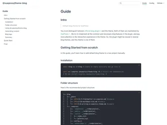 Vuepress Theme Blog screenshot